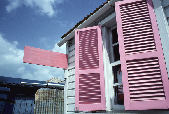 Pink Shutters, St. Johns, Antigua