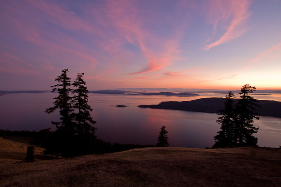 Sunset from Saturna Island, BC
