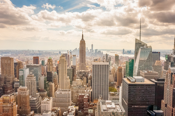 Manhattan Skyline and Empire State Building, New York City