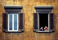 Watching the Tourists, Florence, Italy