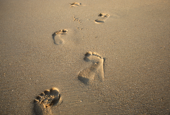Footprints in the Sand, St. Lucia