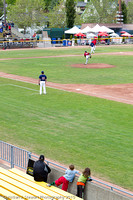 Watching the game from the right field seats